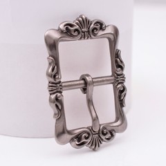 Heavy Duty Flower Pin Center Bar Belt Buckle for Leather Belt Fit 33mm Strap