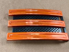 Adidas Golf 3 Stripe Orange & Black Color Trophy Sports Award Style Belt Buckle