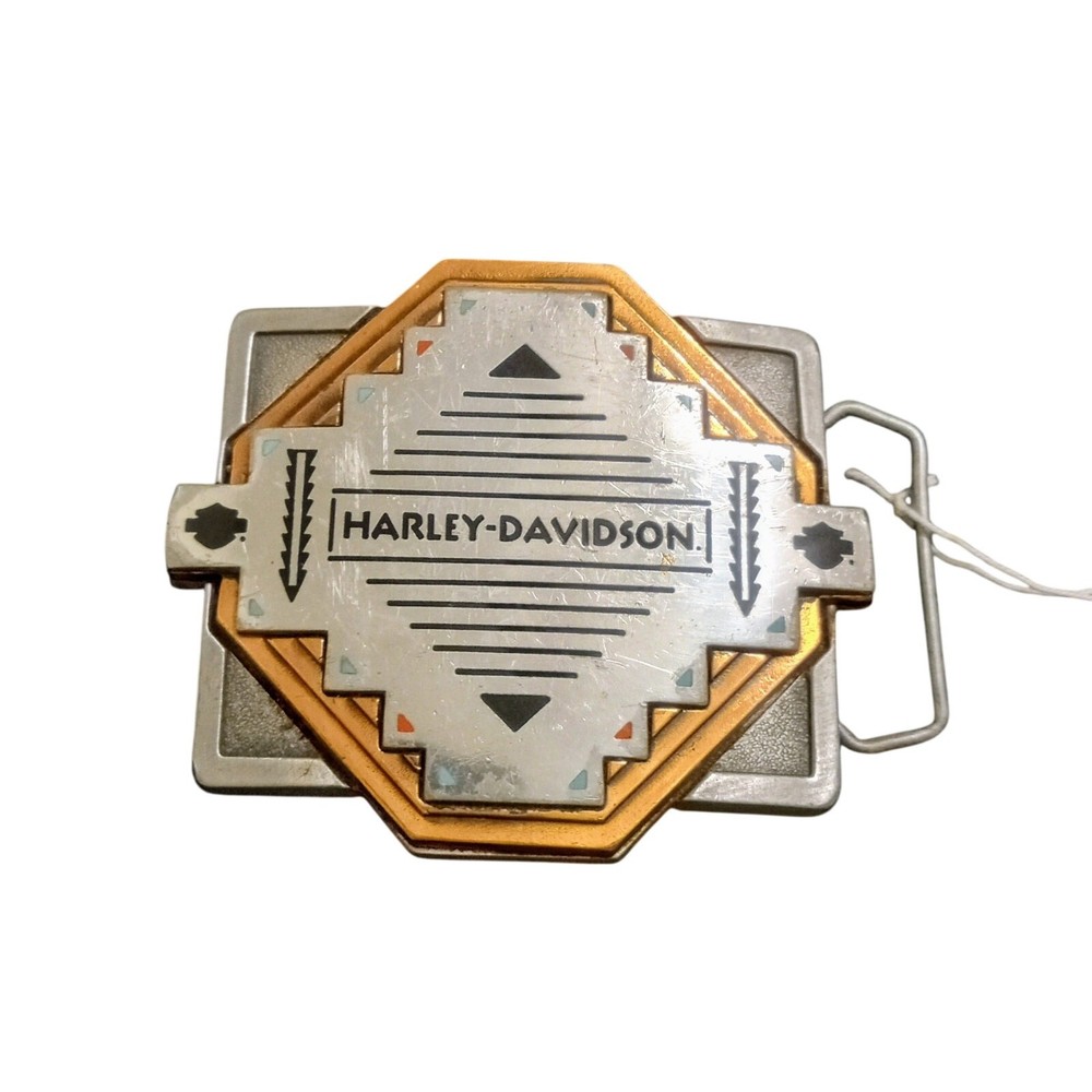 Vintage 93 Harley Davidson The Western Spirit Belt Buckle Pewter Southwestern