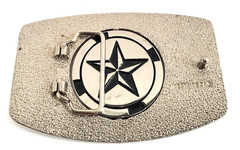 Skeleton & Bones Crossed Reversible Spinning Belt Buckle