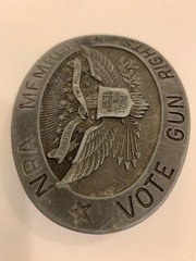 NRA Member Vote Gun Rights Belt Buckle Limited Edition No.17993