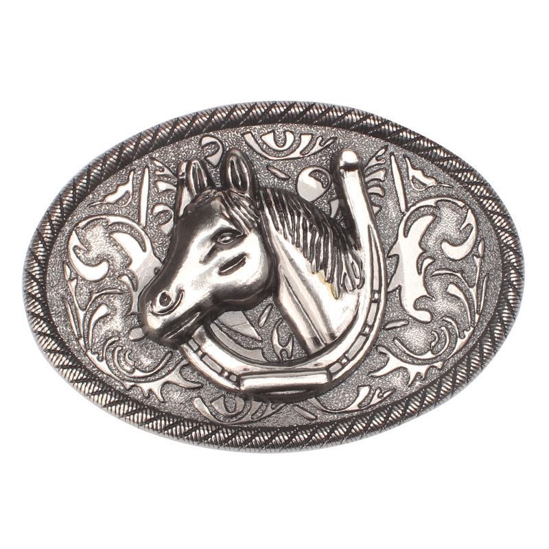 Horse Head Buckles – Super Large Alloy Smooth Buckle Belt Parts Self-Assembly