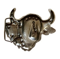 Western Cow Steer Head Belt Buckle