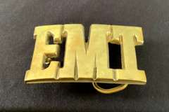 EMT Emergency Medical Technician Aminco Solid Brass Belt Buckle No. 2198 – EXC
