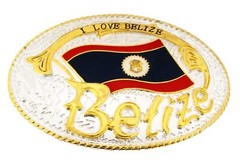 Belize Flag Belt Buckle Belizeans Country New Men Women Western Multicolor Metal