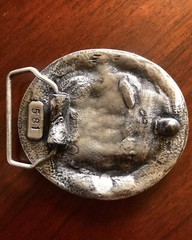 Hog Wild Motorcycle Bike Biker Pig Metal Unisex Men’s Belt Buckle