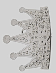 Rock Rebel Crown Belt Buckle New Men Women Fashion Bling Iced Silver Rhinestones