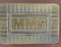 Hit Line USA Gold Metal Brass Tone Clamp Closure Belt Buckle for Men Vintage