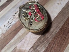 NRA Golden Eagles Belt Buckle With Original Box