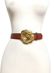 Gold Rose statement belt buckle