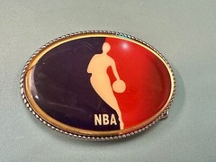 NBA Basketball Player Led Light Flashing Belt Buckle W/ Fresh Battery!