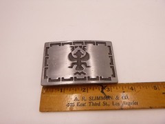 Native American EAGLE DANCER Southwesterm BELT BUCKLE vintage