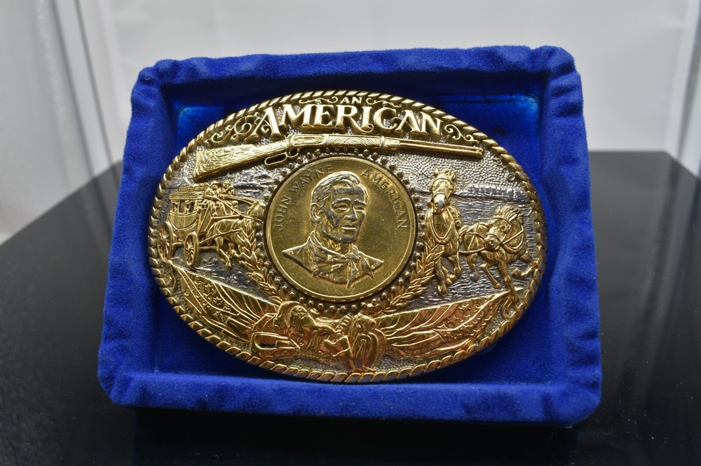 RAINY MOUNTAIN DESIGNS ADM JOHN WAYNE AN AMERICAN GOLD SILVER PLATED