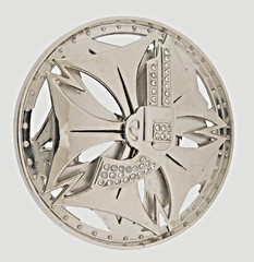 Spinner Gun Belt Buckle Silver Chrome Metal Western Real Cowboy Men Style Rodeo