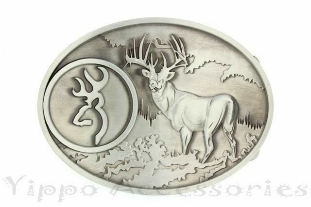 Buck Hunter Deer Bow Hunting Western Metal Fashion Belt Buckle