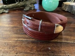 James Reid Ltd Santa Fe Sterling Silver Belt Buckle 30-33-1.5”-1”🦎✅nu Belt