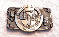 CLASSIC BELT BUCKLE KINGMAN KANSAS CENTENNIAL CELEBRAT LMT ED #265 OF 1000 BB18
