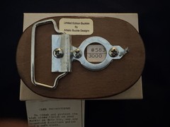 Artistic Buckle Designs Limited Edition Wood Bird Belt Buckle for Men