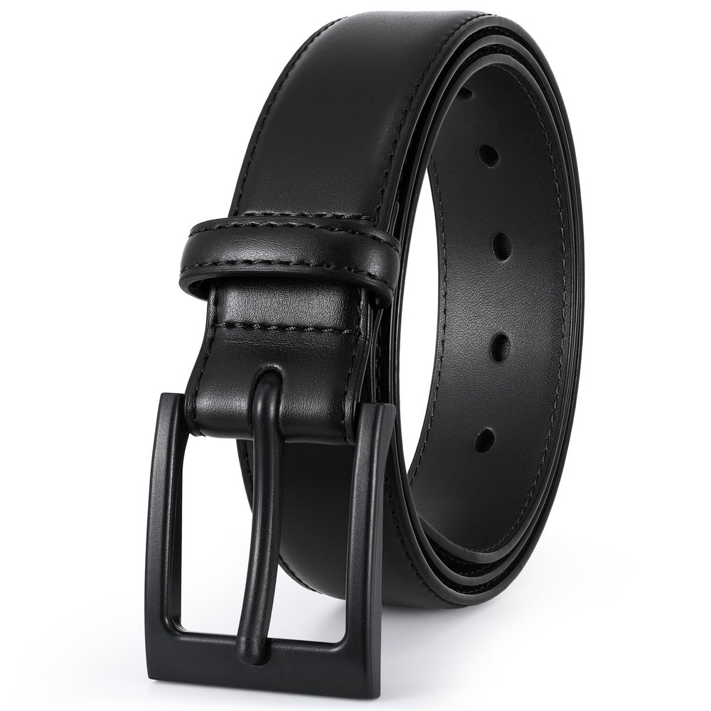 XZQTIVE TSA Belt For Men Metal Free Dress Belts Fit Pant 36-40in, Black