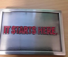 Belt Buckle , Molson Canadian , It Starts Here