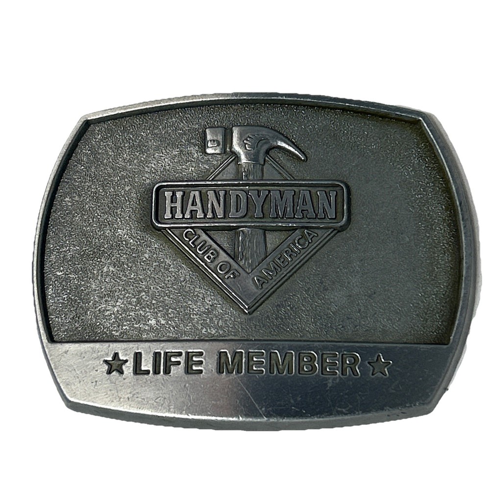 Handyman Club of America &lsquo;life member&rsquo; belt buckle 1996