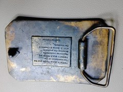 US Borax 1985 The Famous Twenty Mule Team of Death Valley Mining Belt Buckle