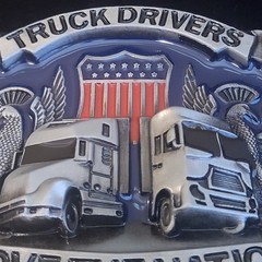 Truck Drivers Move The Nation Belt Buckle Metal & Enamel New