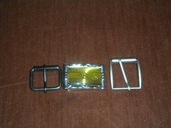LOTS OF 3 SILVER COLOR BUCKLE FOR 1 1/2 IN WIDE BELT