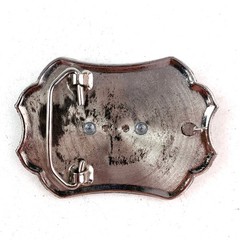 Western Belt Buckle 3D Silver Gold Tone Bucking Bronco Engraved