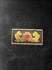 Tandy Leather Western 1” Two Time Belt Buckle W-Crystals