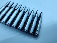Bullet Ammo Belt Buckle 9 Bullets 2 1/2&Prime; X 4&Prime; Black 1 3/4&Prime; Belt Width