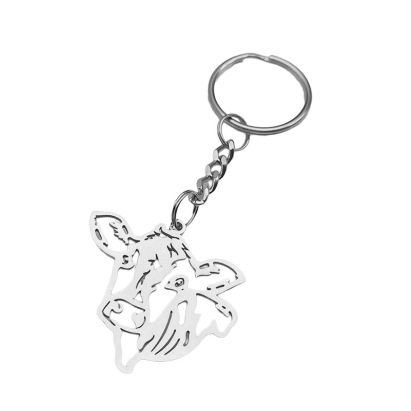Elegant Hollow Head Keychain Stylish Accessory Suitable For Key Decoration