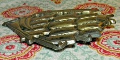 Vtg ~ Metal Schooner 12 Sails Nautical Sailing Ship / Sail Boat Belt Buckle