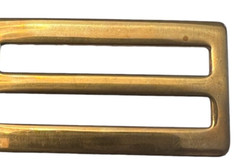 US Military Belt Buckle Gold Plated Slotted Red Brass Class 1 Type I 2.25&Prime; USMC
