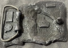 Siskiyou Buckle Co. W39 American Flag Eagle Belt Buckle Metal 1.5in USA 1990