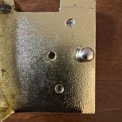 Louis Vuitton Gold Belt Buckle Unisex 2 X 2