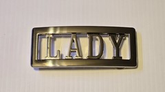 LADY Custom Personalized Name Belt Buckle -Put your name or word on Buckle