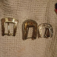 Lof of Western Belt Buckles Two Alpaca Mexico One 3D Mexico Vintage