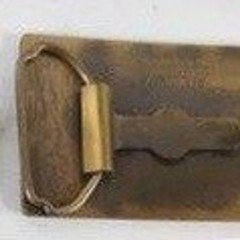 Vintage Solid Brass Lineman Utility Pole Worker Belt Buckle Gold Tone Rectangle