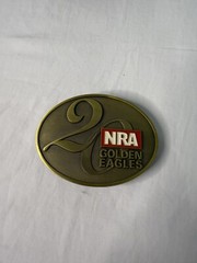 Vintage NRA Brass Golden Eagles Belt Buckle Commemorative Series NIB