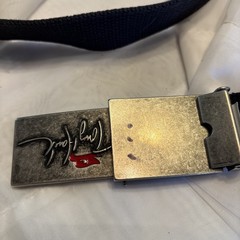 Vintage Tony Hawk Dark Blue 36&Prime; Web Belt Metal Buckle Red Hawk Skateboarding