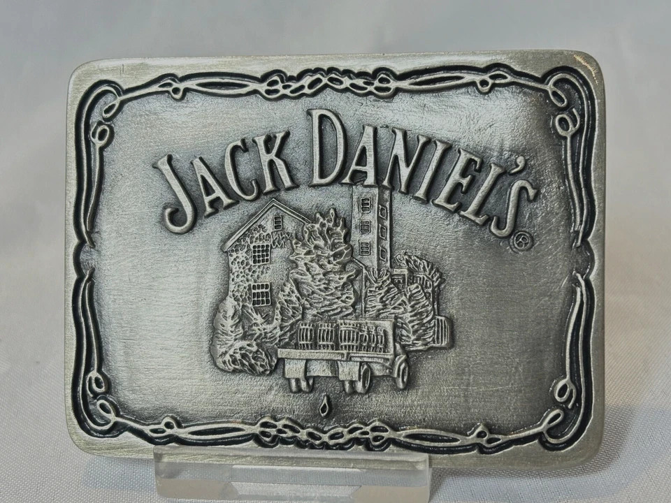 2006 Jack Daniels Belt Buckle Scenes From Lynchburg Tennessee Whiskey In Box