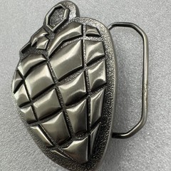 2004 Reprise Records Grenade Heart Belt Buckle Licensed Cinder Block Inc
