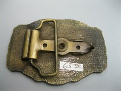 Vintage Service Mus, INC Lamar Sterling Brighton Co. Belt Buckle Oil Rig – Brass