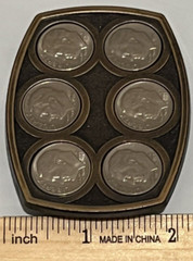 Coin Collector Roosevelt Dime Belt Buckle