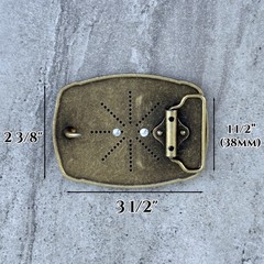 Metal Fashion Western Belt Buckle For Belt Strap 1-1/2&Prime; Cowboy Buckle