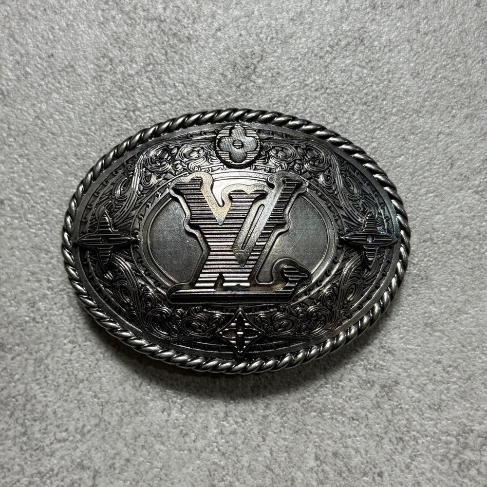 Louis Vuitton Pre-Owned Western Silver Belt Buckle