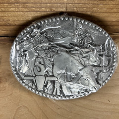 NEW SEALED COWBOY WESTERN CATTLE DRIVE LONGHORN STEER ZEE SERIES BELT BUCKLE