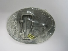 National Finals Rodeo Hesston 2002 NFR Youth (Small) Cowboy Buckle New AGCO PCRA