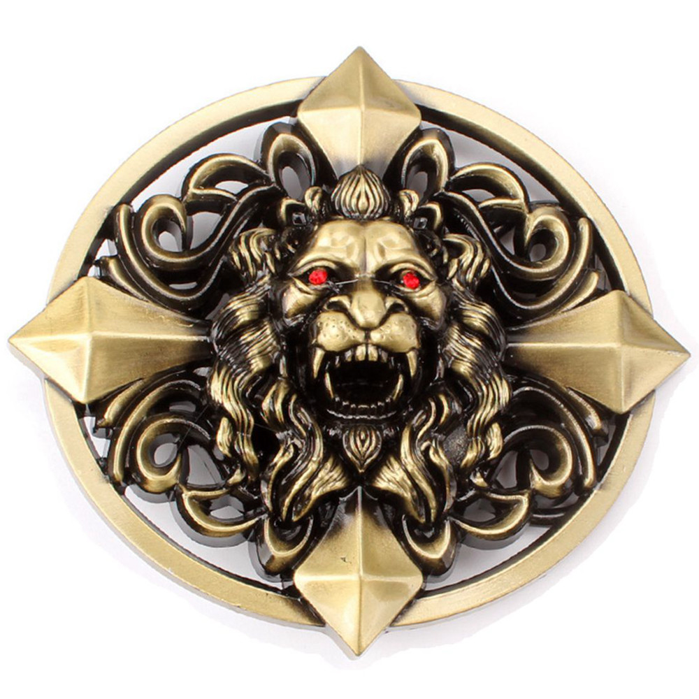 Lion Belt Buckle Western Cowboy Native American Motorcyclist (HLN-02)
